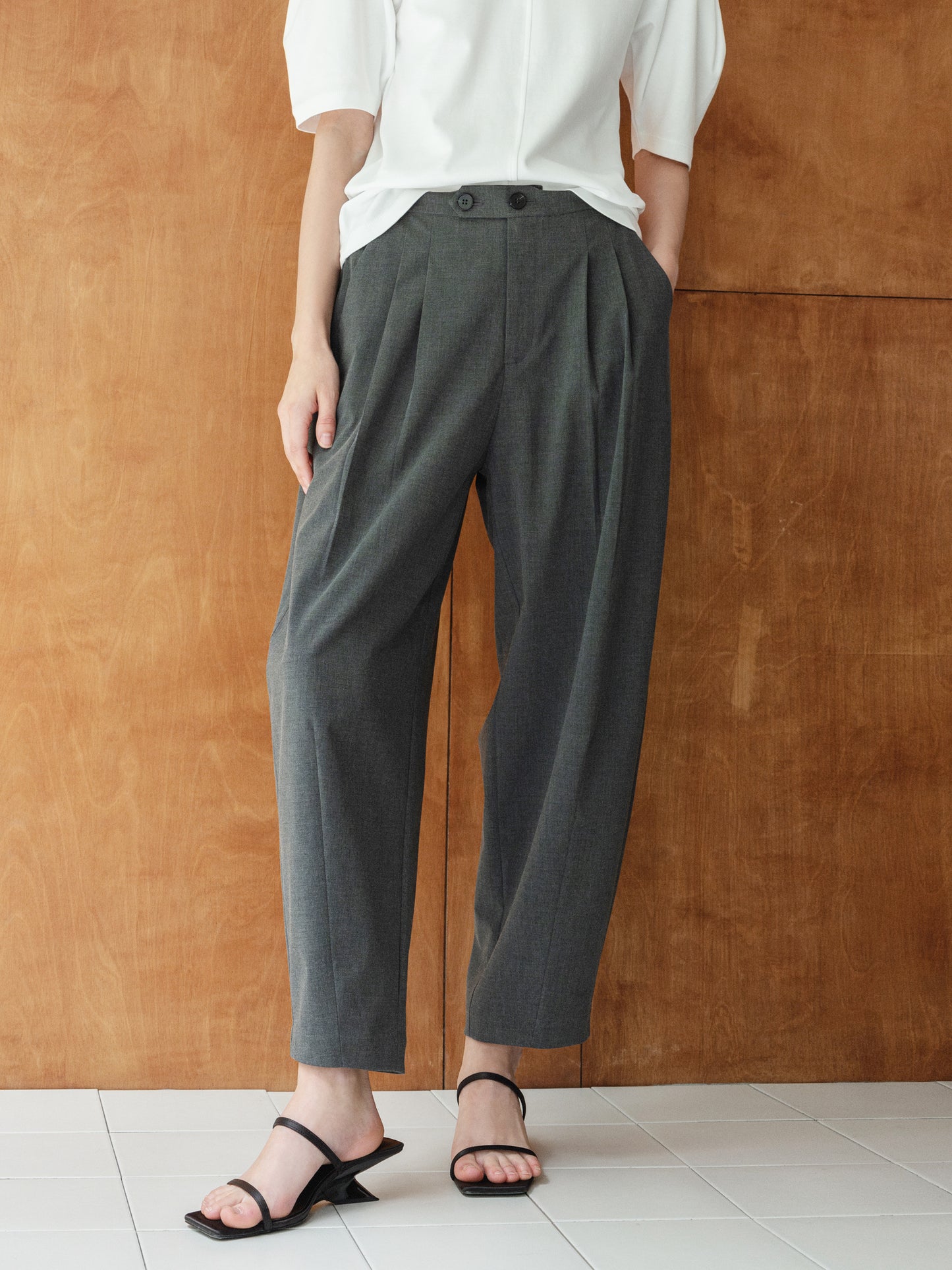 Elastic waist pants LA1099